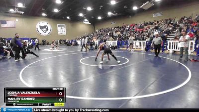 145 lbs Cons. Round 2 - Joshua Valenzuela, Coalinga vs Mahury Ramirez, Livingston