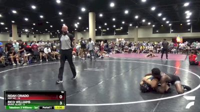 126 lbs 2nd Wrestleback (32 Team) - Noah Criado, Indy WC vs Rico Williams, BRAWL Silver