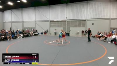 106 lbs Round 3 (6 Team) - Abigail Gindele, Minnesota vs Olivia Weiland, Georgia
