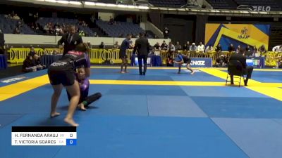 HELOYSA FERNANDA ARAUJO OLIVEIRA vs THAYNARA VICTORIA SOARES DA SILV 2022 World IBJJF Jiu-Jitsu No-Gi Championship