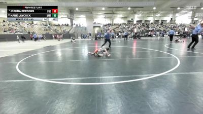 40 lbs Cons. Round 2 - Hank Laycock, Straw Plains Hornets vs Joshua Persons, Blackman Wrestling Club