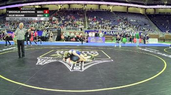 Girls-120 lbs Cons. Round 2 - Brooklin Armstrong, Kent City Hs Girls vs Allie Beaune, Marysville Hs Girls