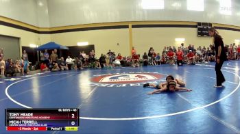 45 lbs Quarterfinal - Tony Meade, Contenders Wrestling Academy vs Micah Terrell, Center Grove Wrestling Club