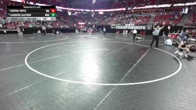144 lbs Cons. Quarters - Aspen Tritz, Wisconsin Rapids Lincoln vs Landon Jacobs, Burlington