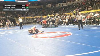 138 Class 3 lbs Cons. Round 2 - William Colvin, West Plains vs Jaxson Yaple, Carl Junction