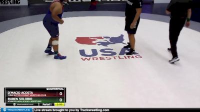 285 lbs Quarterfinal - D`Macio Acosta, Yuba Sutter Combat Wrestling Club vs Ruben Solorio, Atwater High School Wrestling