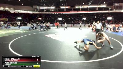 150 lbs Cons. Round 3 - Alex Depass, Ferndale vs Noah Saqallah, Newport (Bellevue)