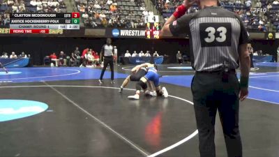 165 lbs Champ. Round 1 - Clayton McDonough, Luther vs Justice Hockenberry-Folk, Elizabethtown
