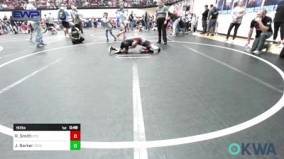 60 lbs Semifinal - Riggs Smith, Hinton Takedown Club vs Jonah Barker, Tecumseh Youth Wrestling