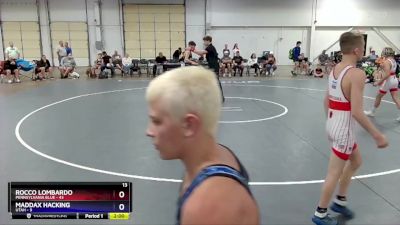 114 lbs Semis & 1st Wrestleback (8 Team) - Rocco Lombardo, Pennsylvania Blue vs Maddax Hacking, Utah