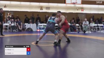 130 kg Semifinal - Aden Ikaika Hammar Attao, USA vs Gage Andy Cook, USA
