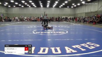 90 lbs Rr Rnd 2 - Justice Schultheis, LWA 14U vs Dominic Thomas, POWA 14U