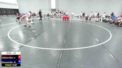 144 lbs Blake Jones, California Silver vs Walker Gaulrapp, Minnesota Blue