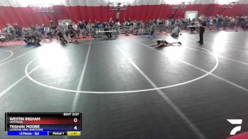 100 lbs Quarterfinal - Westin Ingham, Wisconsin vs Teghan Moore, LaCrosse Area Wrestlers