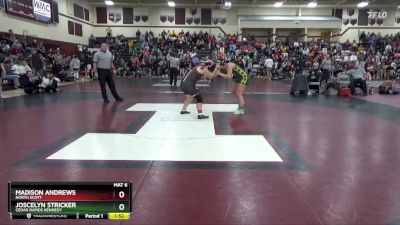 190 lbs Semifinal - Joscelyn Stricker, Cedar Rapids Kennedy vs Madison Andrews, North Scott