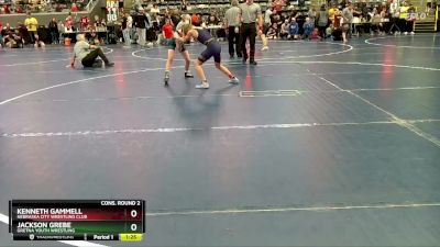 105 lbs Cons. Round 2 - Kenneth Gammell, Nebraska City Wrestling Club vs Jackson Grebe, Gretna Youth Wrestling