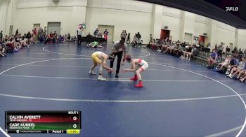 90 lbs Round 1 (6 Team) - Calvin Averett, Team Oregon vs Cade Kunkel, Nebraska Maize