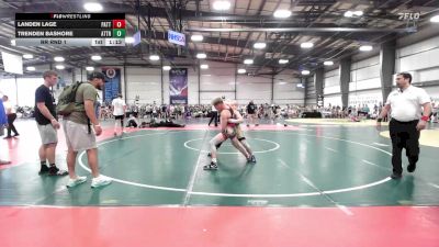 132 lbs Rr Rnd 1 - Landen Lage, Patton Trained Red vs Trenden Bashore, Attrition Wrestling Gold