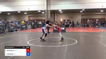 86 lbs Consolation - Evan Brothers, Massachusetts vs Justice Harding, Wellington Wrestling Club