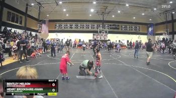 56 lbs Quarterfinal - Bentley Melson, Backyard Brawlers vs Henry Brookshire-Mann, Gaston Grizzlies