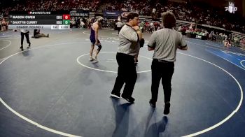 D 3 132 lbs Champ. Round 2 - Mason Owen, Christ Episcopal vs Daxtyn Curry, Rosepine