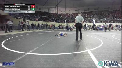 43 lbs Round Of 16 - Bentley Burchett, Raw Wrestling Club vs Estelle Eardman, HBT Grapplers