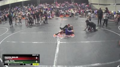 90 lbs Quarterfinal - Luke Paitl, Summerville Takedown Club vs Mason Bigler, Legacy Elite