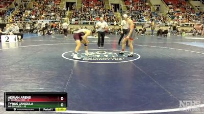 160 lbs Quarterfinal - Tyrus Jangula, W1-Bismarck vs Adrian Arens, E4-Central Cass