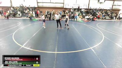 85 lbs Cons. Round 2 - Jed Williams, Northside Wrestling Club vs Ryker Nilsson, Lone Peak Youth Wrestling