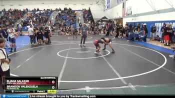 108 lbs Quarterfinal - Eliana Salazar, Santa Ana Wrestling vs Brandon Valenzuela, Pounders WC