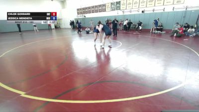 180 lbs Cons. Round 3 - Jessica Mendieta, Menlo NCWA vs Chloe Goddard, Unattached