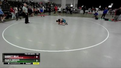 120 lbs Cons. Round 1 - Garrett Bills, Powerhouse Wrestling Club vs Marco DeMayo, Caveman Wrestling