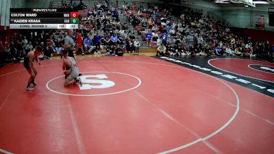 139 lbs Cons. Round 2 - Colton Ward, Westmont Hilltop Hs vs Kaiden Krasa, Corry Area Hs
