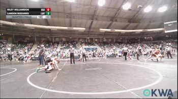 100 lbs Quarterfinal - Riley Williamson, Redskins Wrestling Club vs Landon Bizzarro, Lawton Legends Youth Wrestling