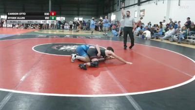 157 lbs Allday - Carson Otto, RED LION WRESTLING CLUB vs Ryder Allen, WILLIAMSBURG WRESTLING CLUB