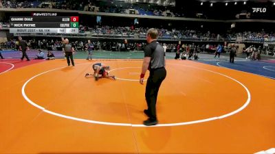 6A 106 lbs Cons. Round 2 - Nick Payne, Conroe Woodlands College Park vs Gianni Diaz, Allen