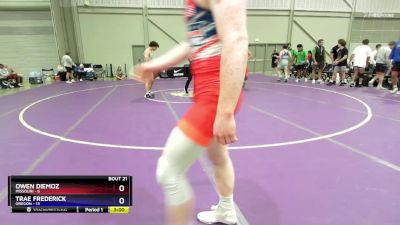 165 lbs 2nd Wrestleback (16 Team) - Owen Diemoz, Missouri vs Trae Frederick, Oregon