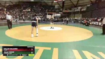 4A 120 lbs Semifinal - Dylan Dalgord, Union vs Isaac Muniz, Gonzaga Prep