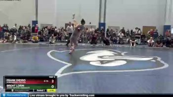 133 lbs Champ. Round 1 - Brent Lorin, Johns Hopkins University vs Frank DiEsso, Muhlenberg College