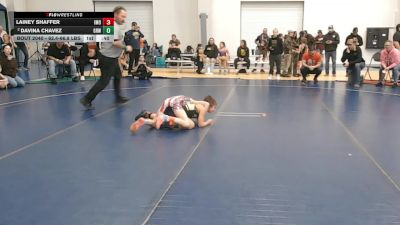 62.4-66.8 lbs Quarters - Lainey Shaffer, Iron Mountain Outlaws vs Davina Chavez, Gold Rush Wrestling