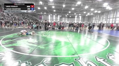 78 lbs 1st Place Match - Knox Peasley, Omak Wrecking Crew Wrestling vs Logan Crawford, Deer Park Ironman Wrestling Club