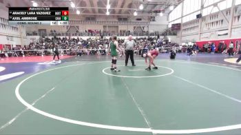 130 lbs Cons. Round 2 - Axel Ambrose, Castro Valley vs Aracely Lara Vazquez, Northgate