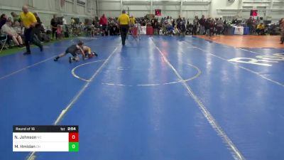 B-50 lbs Round Of 16 - Nick Johnson, NC vs Mazin Hmidan, OH