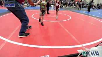 61 lbs Consolation - Waylon Ward, Warner Eagles Youth Wrestling vs Casen Overstreet, Tiger Trained Wrestling