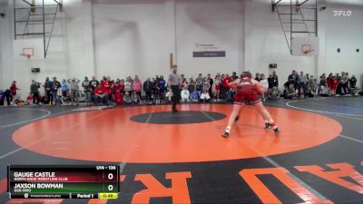 136 lbs Quarterfinal - Jaxson Bowman, GGB Ohio vs Gauge Castle, North Knox Wrestling Club