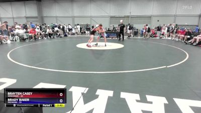 120 lbs 4th Wrestleback (16 Team) - Brayten Casey, Wisconsin vs Brady Baker, Michigan