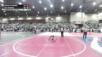 42 lbs 2nd Place - Gabriel Gutierrez, Salem Elite vs Colt Johnson, Greenwave Youth WC