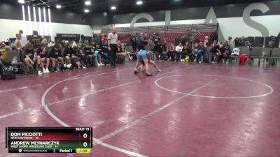 90 lbs Placement Matches (8 Team) - Dom Picciotti, Heat Lightning vs ANDREW MLYNARCZYK, West Shore Wrestling Club