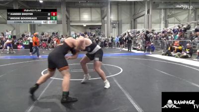 250 lbs Cons. Round 3 - Brodie Boudreaux, Beloit WC vs Xander Swoyer, Sunflower Kids