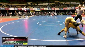 141 lbs Finals (2 Team) - Landen Hacker, Kent State vs Josh Koderhandt, United States Naval Academy